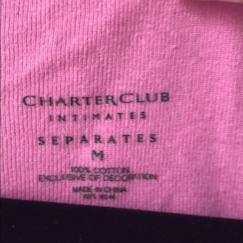 🍭*6/$30* Charter Club Pink Sleep Shirt- M